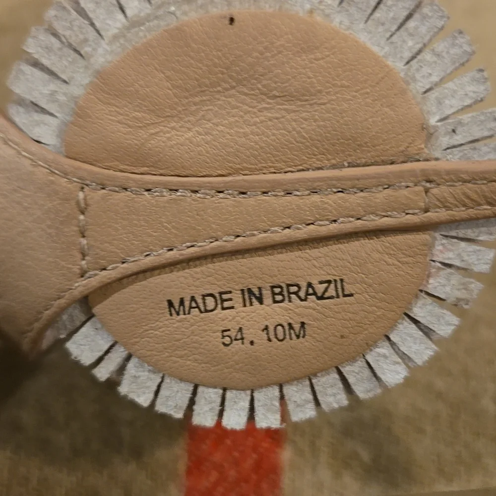 Tory Burch Miller Fringe T Strap Sandal  Sz 10M - Picture 4 of 7